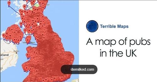 Map of Pubs in UK - Nate and Jamie