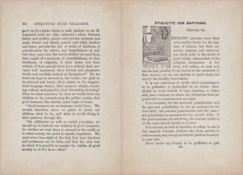 E627 - Manners, Culture and Dress - 1894 - 1418-1419
