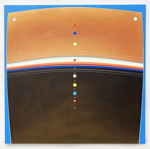 Kurt Herrmann, Copperhead, 2025, Acrylic on Canvas, 48 x 48 in