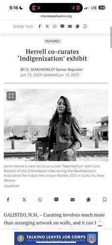 Jaime Herrell, Sante Fe artist that Jessie Hinckley knows