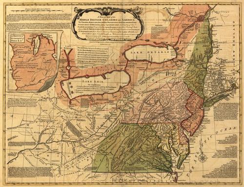 A Map of the Middle British Colonies in America - Ken Habeeb