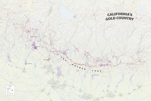 A Cartographic View of the California Gold Rush
