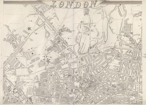 Shows part of north London in 1863 - Stephen Johnson