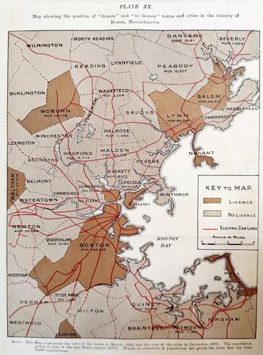 Temperance Problem and Social Reform Map - Boston 1900 - Kris Butler