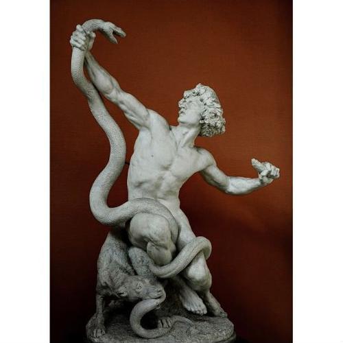 Man Fighting Serpent - Gabriel Jules Thomas