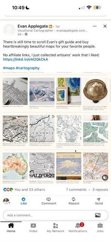 Evan Applegate list of modern mapmakers