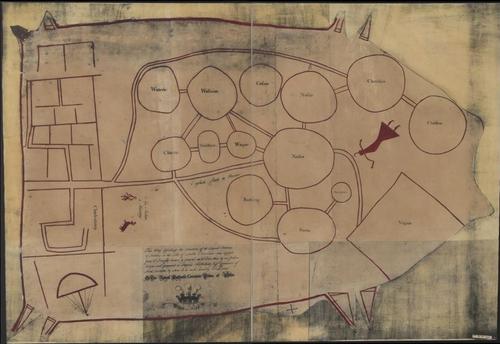 South Carolina Deerskin Map, 1721, Library of Congress Copy.