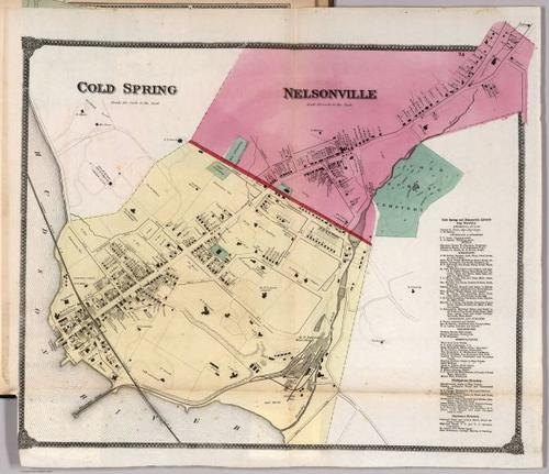 Cold Spring, Nelsonville, NY - Putnam County Atlas - Frederick William Beers - 1867 - Matthew Nachamkin