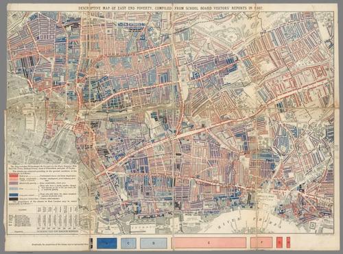 Poverty Map of London - Booth - 1889
