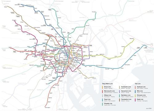 Felicia - Tokyo Subway Linemap
