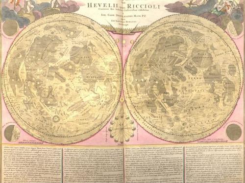Felicia - Selenographia by Johannes Hevelius - 1647