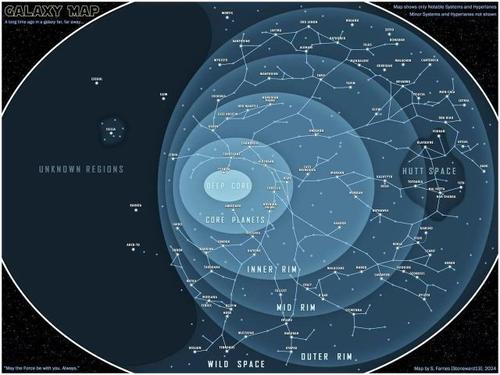 Map of Star Wars Galaxy - Michael L&nbsp;