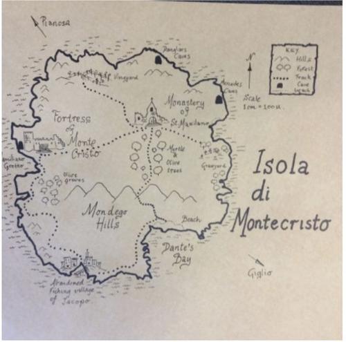Felicia Peng - Count of Monte Cristo treasure map
