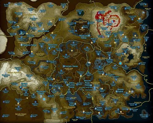 Breath of the Wild Map - Noah Peters