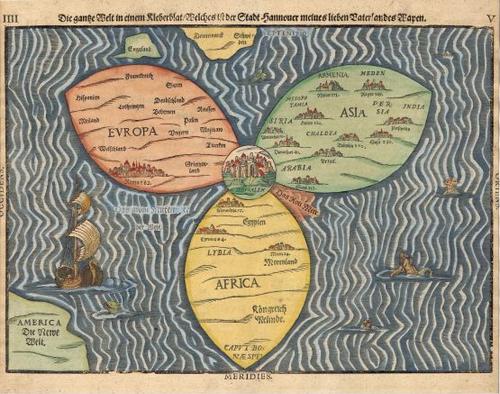 Bunting Cloverleaf Map - 1581
