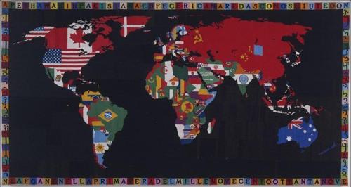 Map of the World - Alighiero Boetti - 1989