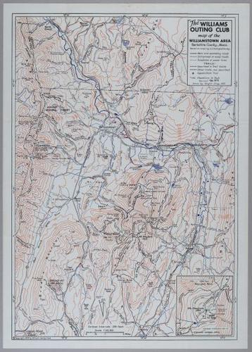 E224 -Massachusetts MA Williamstown 1973 Williams Outing Club Trail Guide and map DUPLICATED
