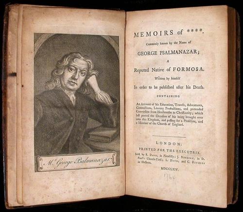 Memoirs of George Psalmanazar - 1704