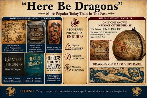 Here Be Dragons - More Popular Today Than In The Past