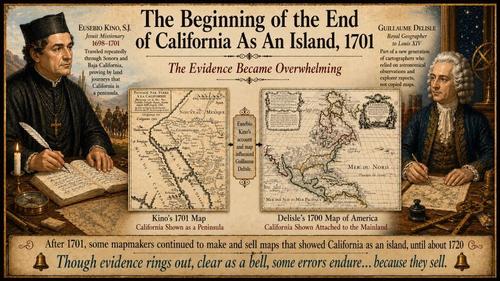 The Beginning of the End of California as an Island - 1701