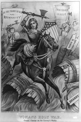 Woman's Holy War. Grand Charge on the Enemy's Works - 1874
