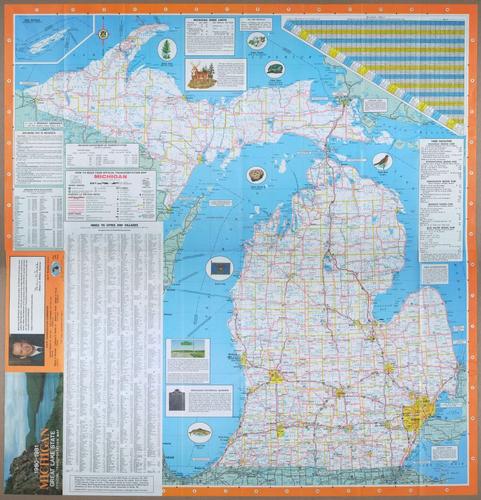 Michigan Highway Map - 1980-1981