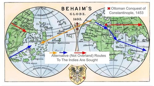 Alternative Routes (Not Overland) To The Indies Are Sought