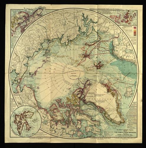 North Pole Regions (and Crocker Land) – National Geographic - 1907