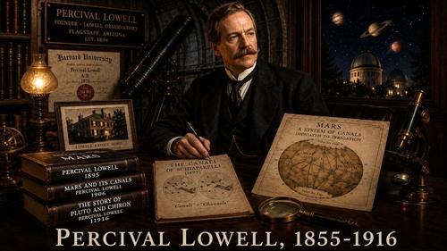 Percival Lowell at his Observatory, 1855-1916