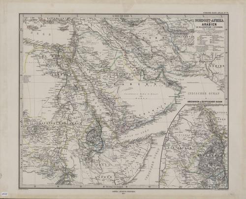 Map of Middle East - August Petermann