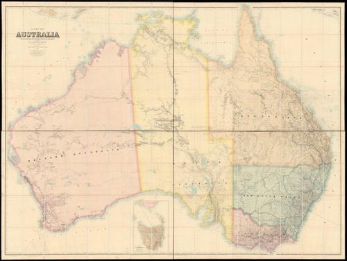 Map of Australia - Edward Stanford - 1879