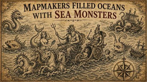 Where Knowledge Ended, Mapmakers Filled Oceans With Sea Monsters