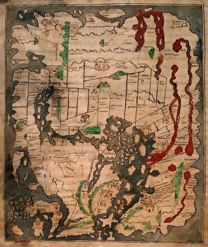 #210 Anglo-Saxon or Cottonian World Map
