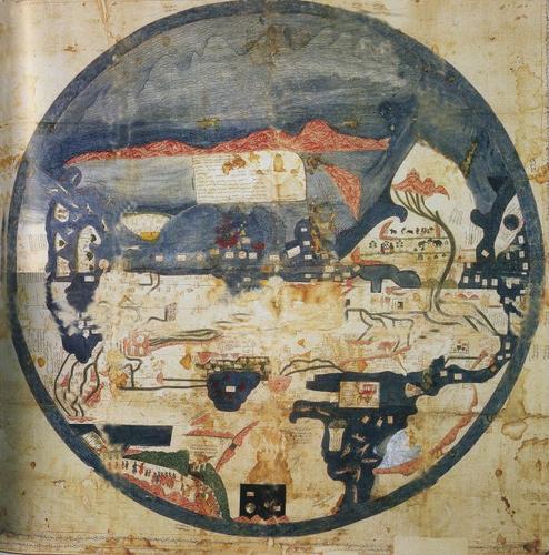#226.2 Eclectic Indian World Map