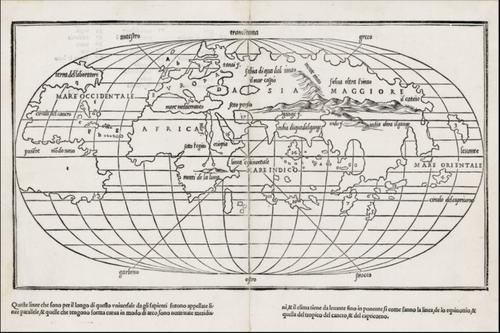 #343 World Map in Bordone’s Isolario