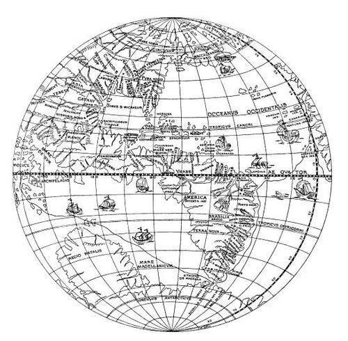#344 The Paris Gilt or De Bure Globe