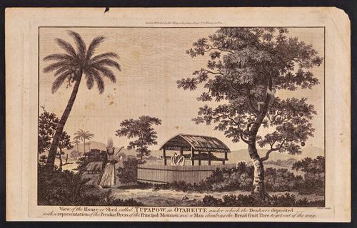 View of the House or Shed, called Tupapow in Otaheite