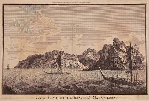 View of Resolution Bay, in the Marquesas