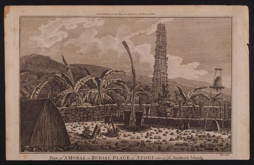 View of A Morai, or Burial Place, of Atooi, one of the Sandwich Islands
