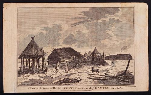 A View in the Town of Bolcheretzk, the Capital of Kamtschatka