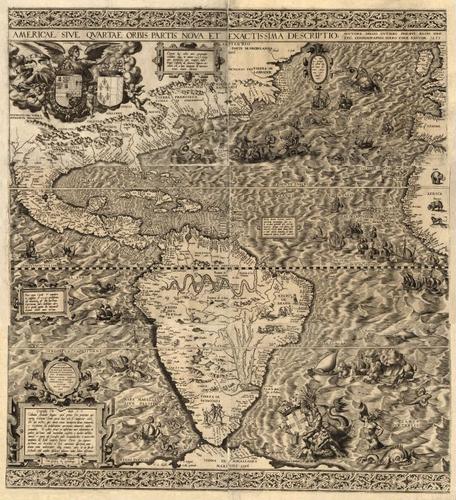 #400: Americae sive qvartae orbis partis nova et exactissima descriptio