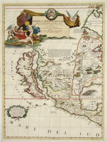 #488: America Settentrionale Colle Cuoue Scoperte fin all' Anno 1688
