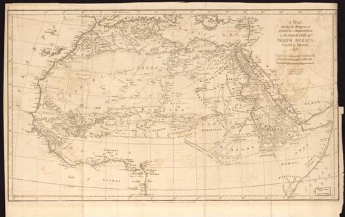 E141 - A map shewing the progress of, discovery & improvement, in the geography of North Africa, 1798&nbsp;