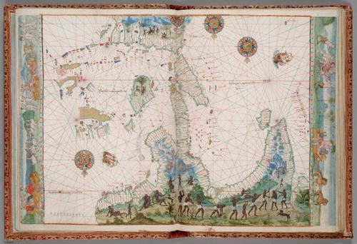 E832 - Vallard - chart 2, 'La Java' (north coast of Australia) East Indies, part of Asia