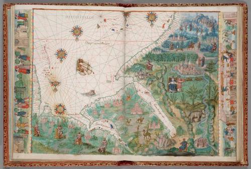 E832 - Vallard - chart 4, Arabian Sea, Red Sea, and Persian Gulf